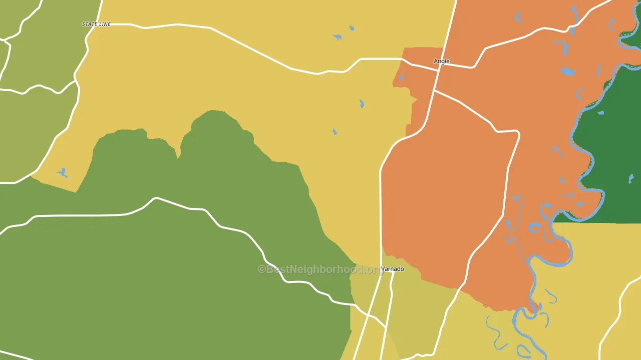 70426, LA block-group voter-turnout map
