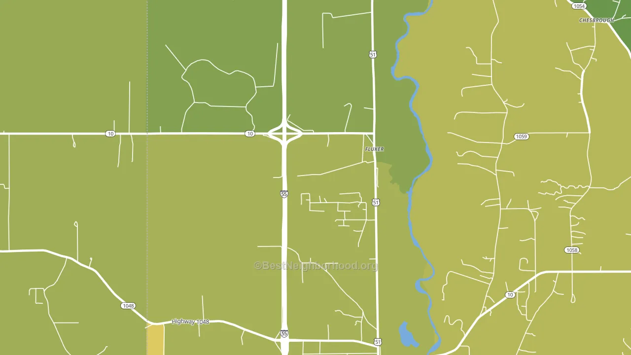 70436, LA block-group voter-turnout map
