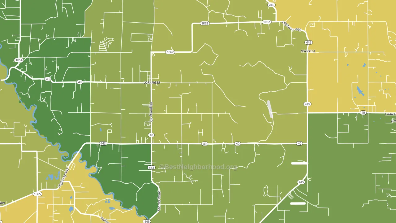 70446, LA block-group voter-turnout map