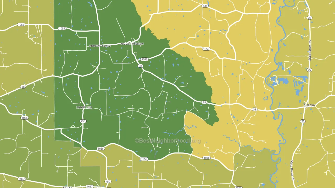 70450, LA block-group voter-turnout map