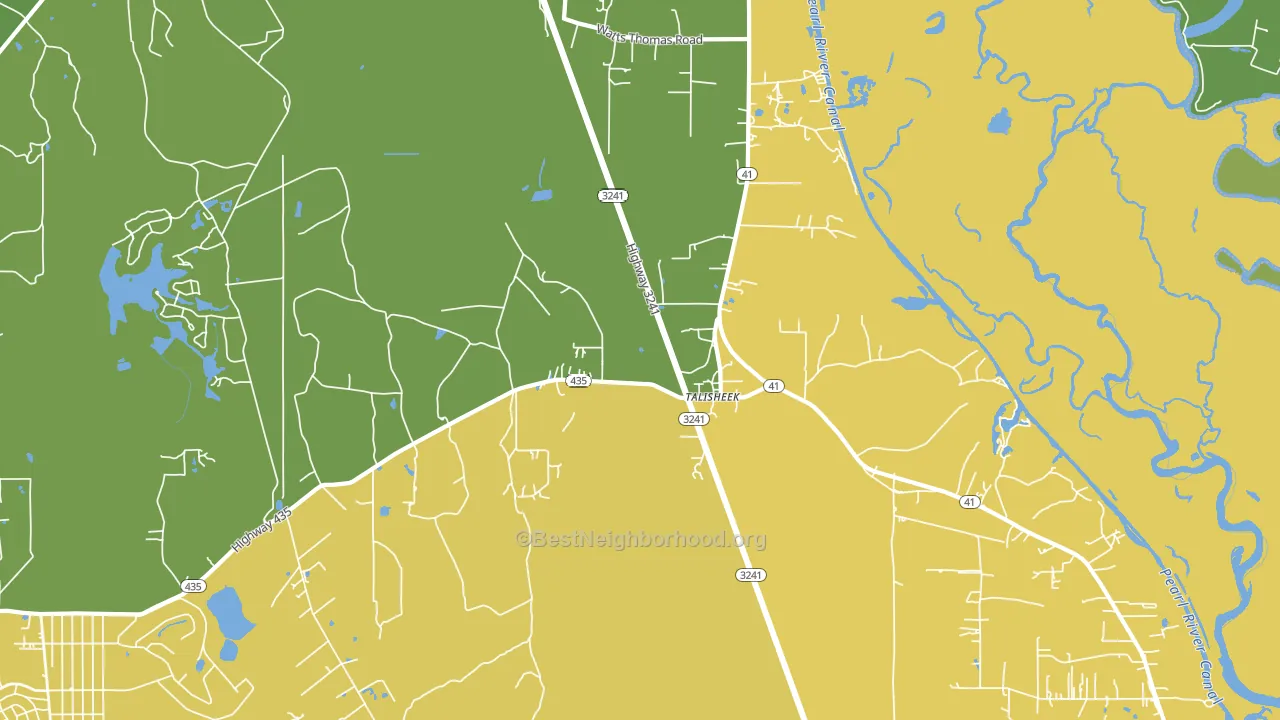 70464, LA block-group voter-turnout map