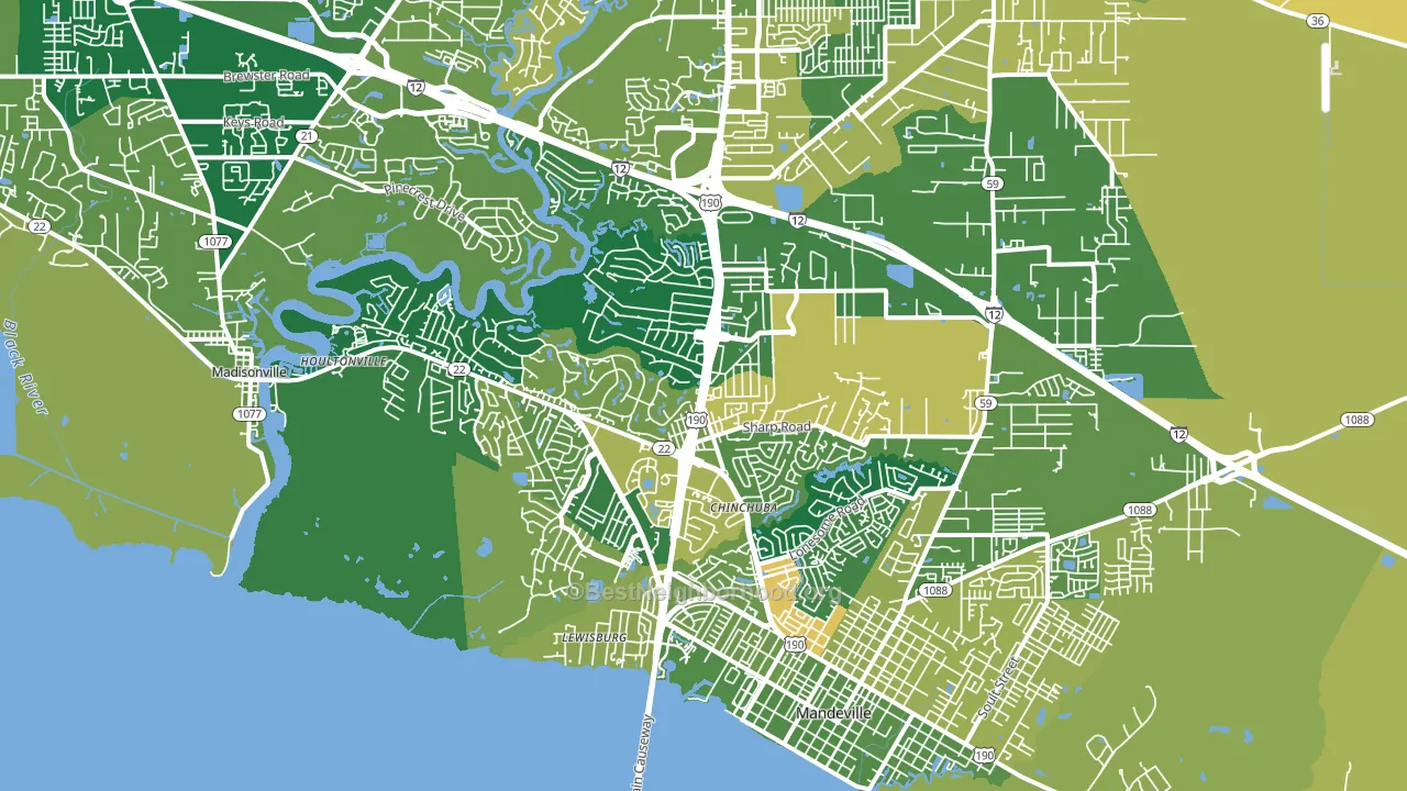 70471, LA block-group voter-turnout map