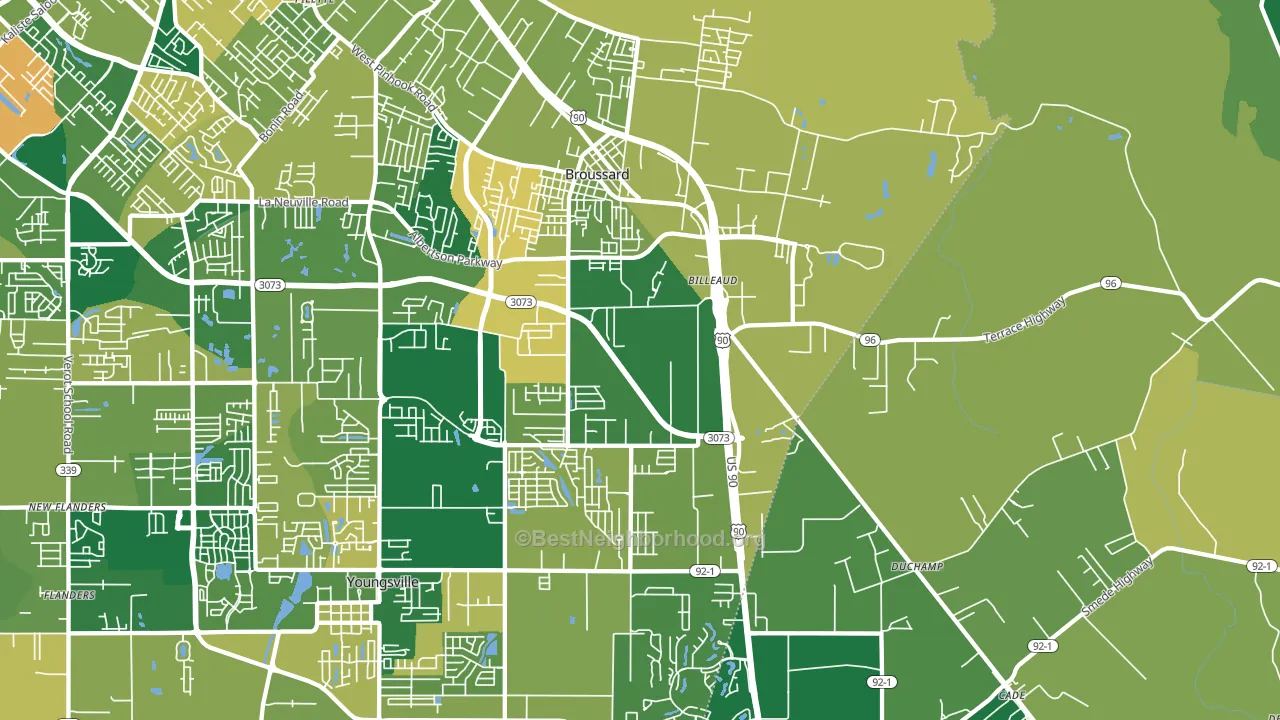 70518, LA block-group voter-turnout map
