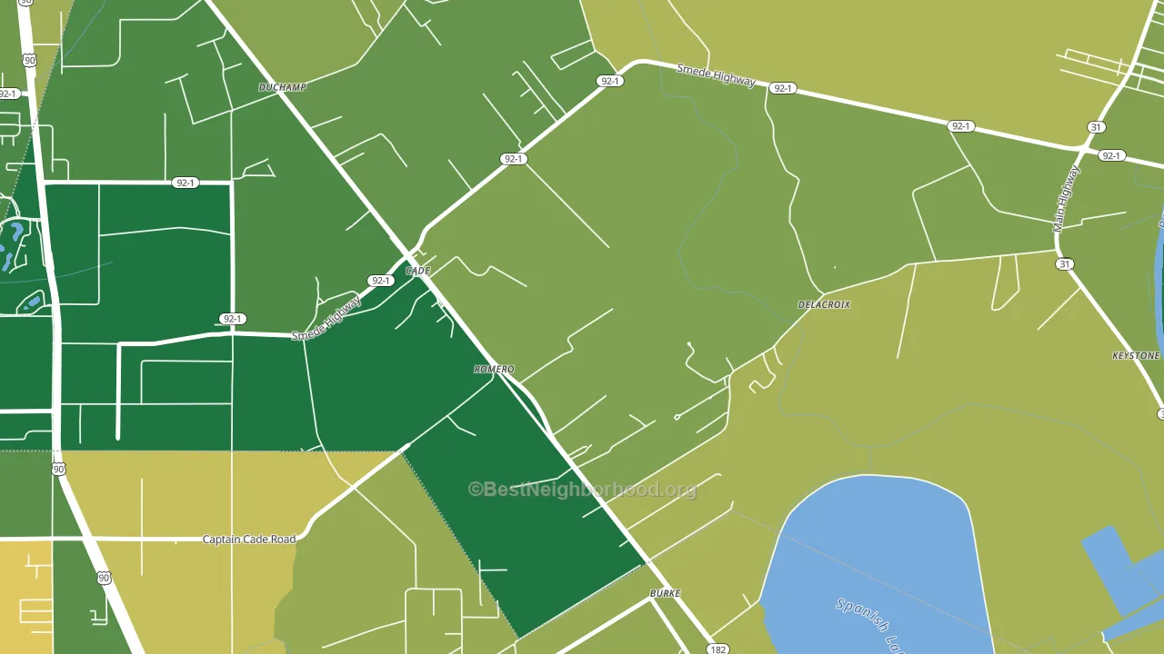 70519, LA block-group voter-turnout map