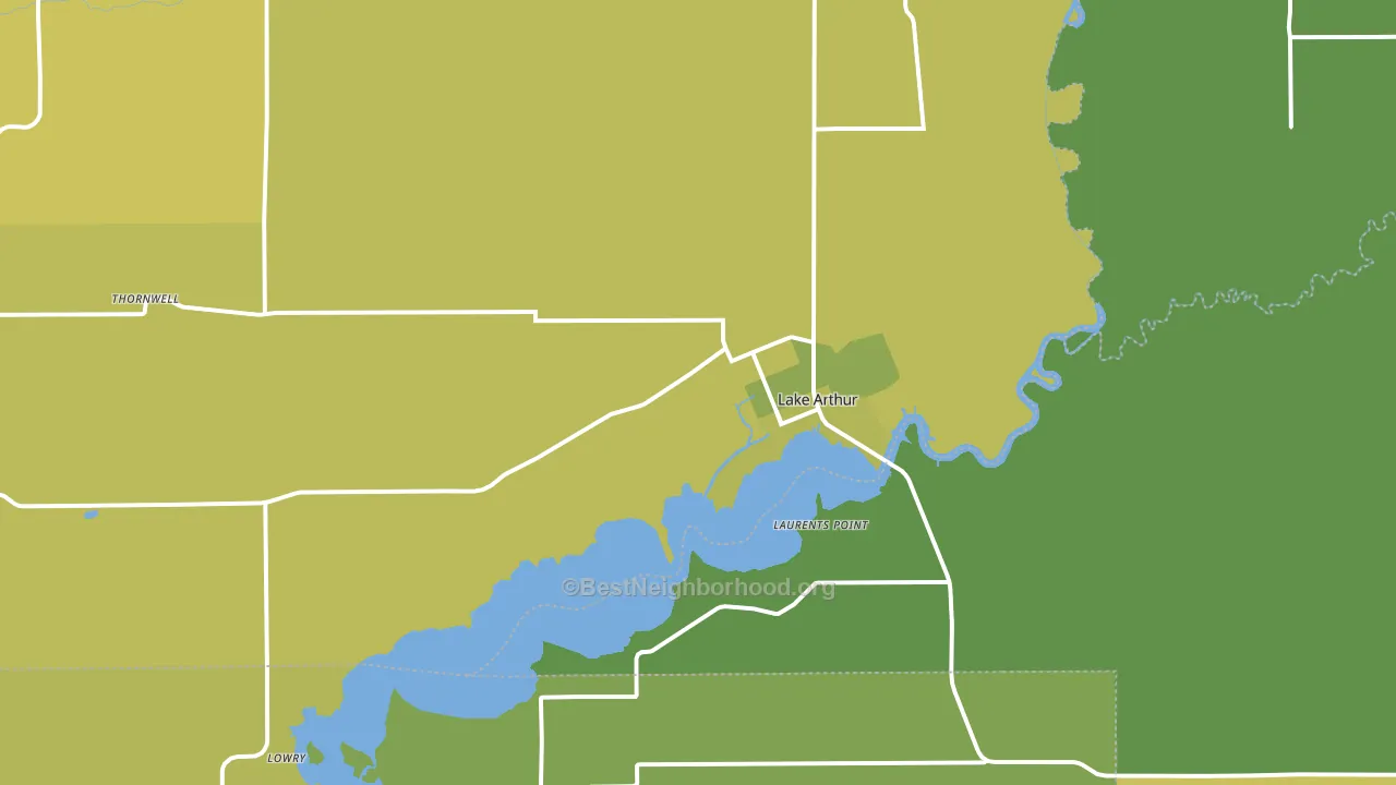 70549, LA block-group voter-turnout map