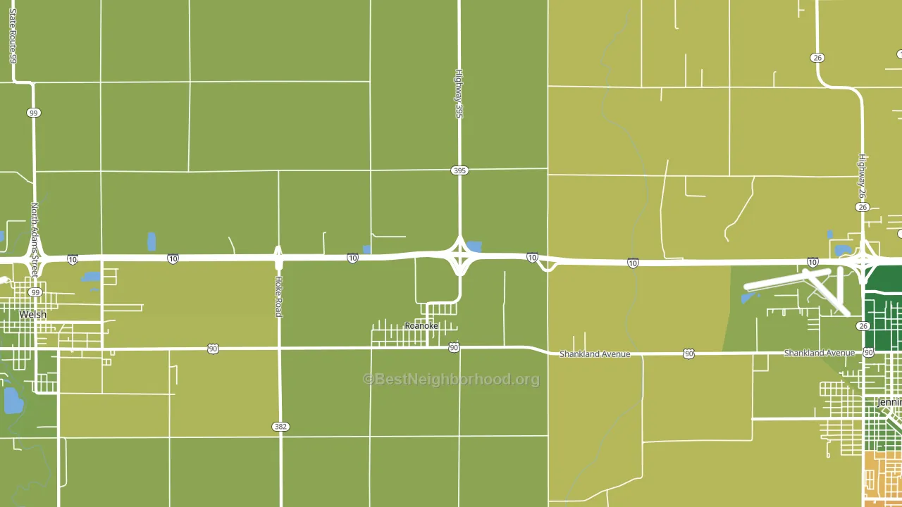 70581, LA block-group voter-turnout map