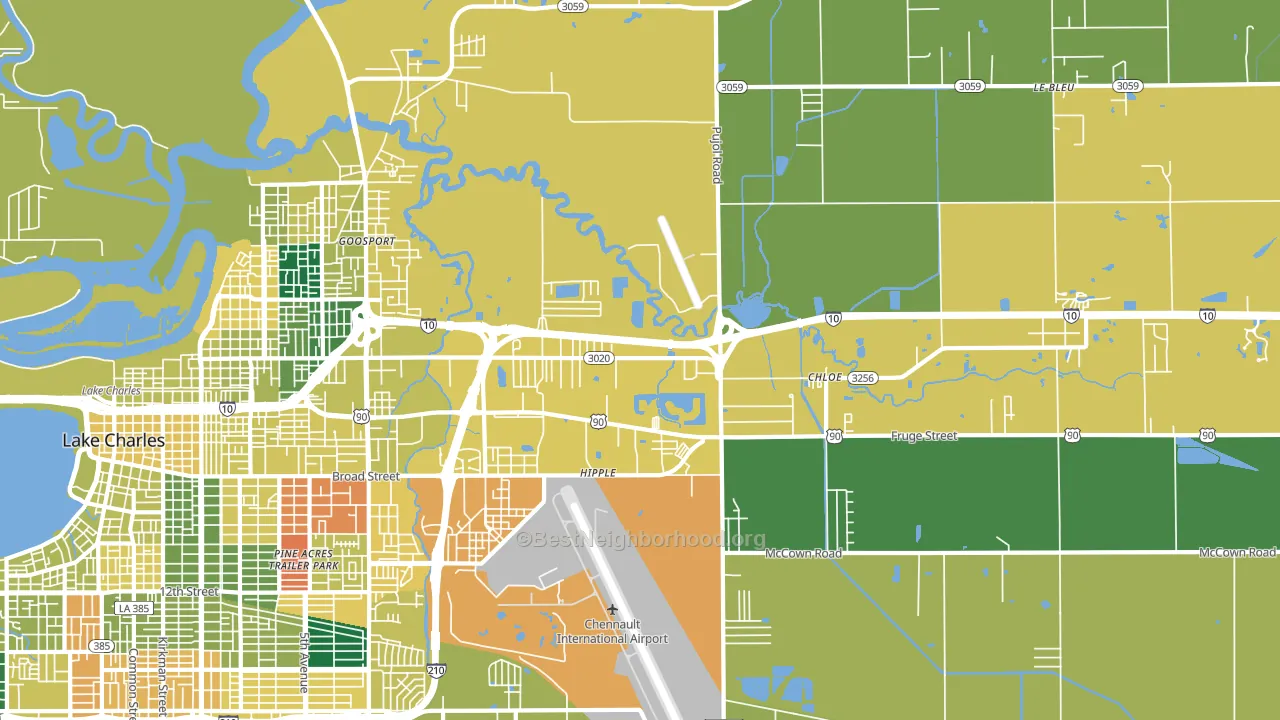 70615, LA block-group voter-turnout map