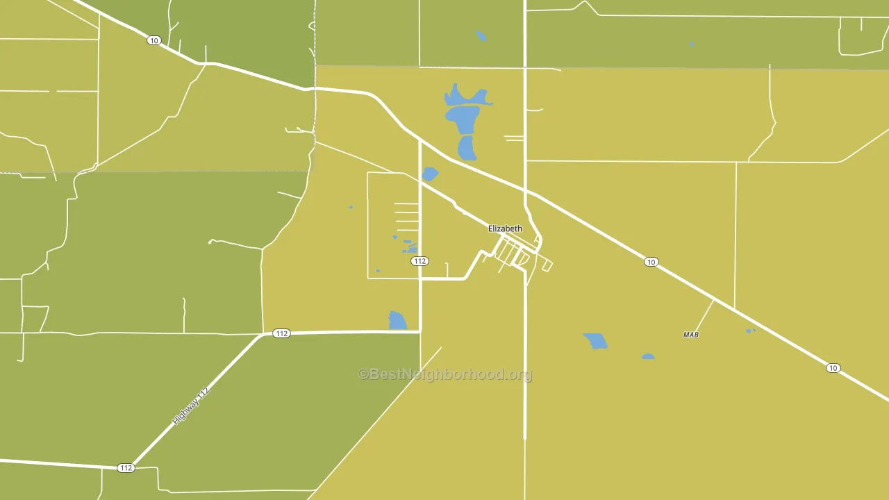 70638, LA block-group voter-turnout map