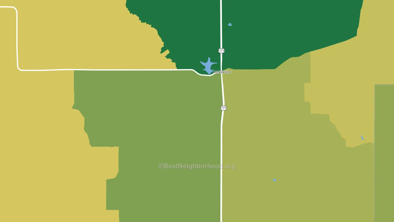 70652, LA block-group voter-turnout map