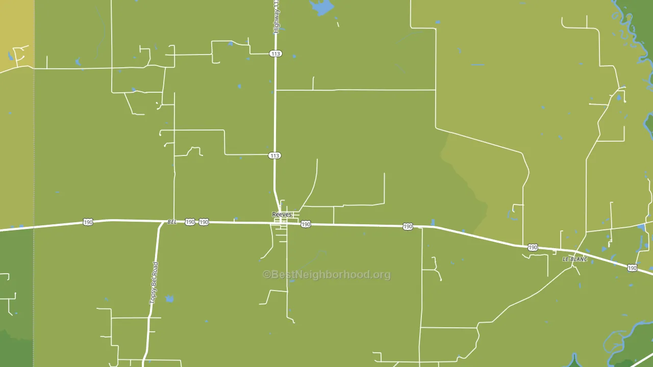 70658, LA block-group voter-turnout map