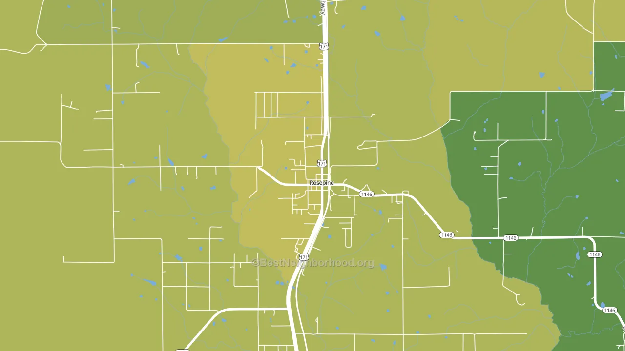 70659, LA block-group voter-turnout map