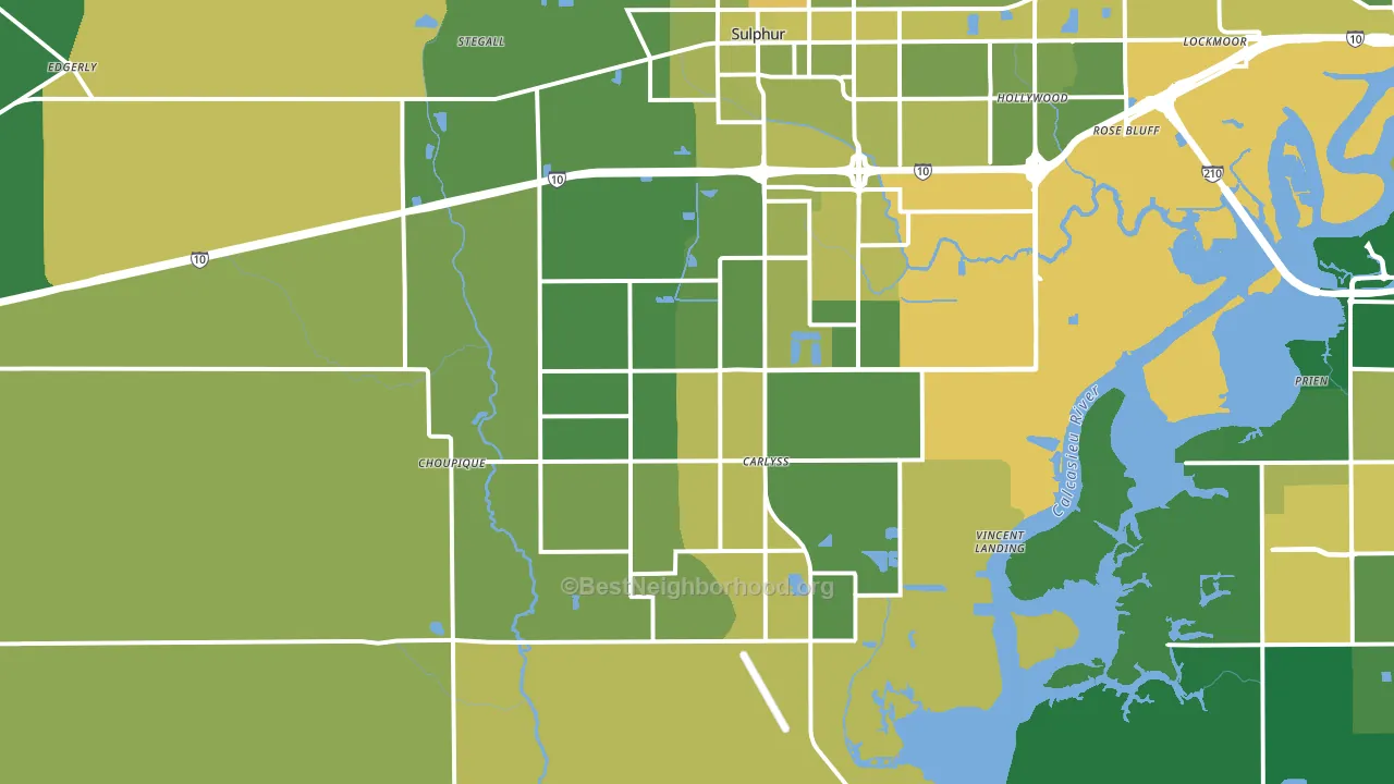 70665, LA block-group voter-turnout map