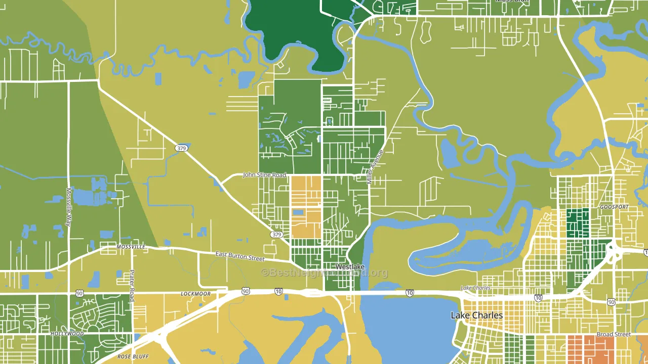 70669, LA block-group voter-turnout map