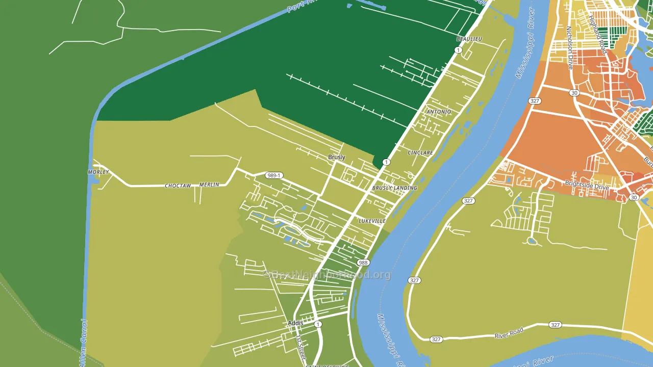 70719, LA block-group voter-turnout map