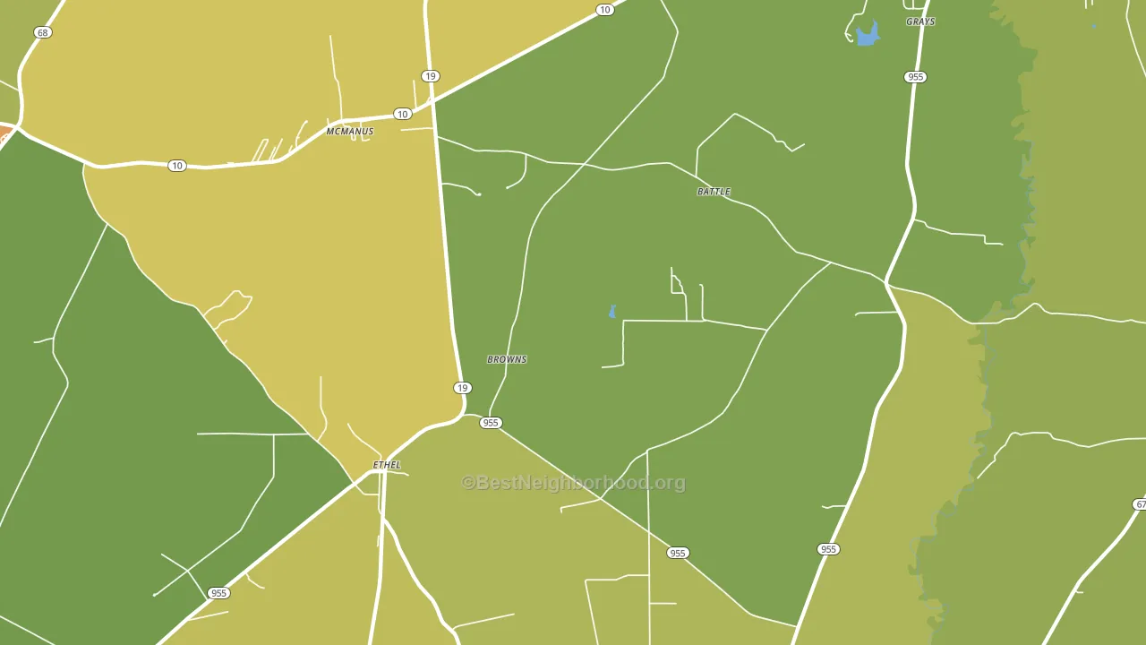 70730, LA block-group voter-turnout map