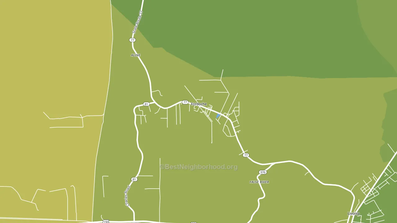 70732, LA block-group voter-turnout map