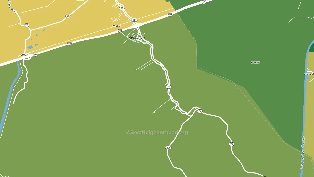 70740, LA block-group voter-turnout map