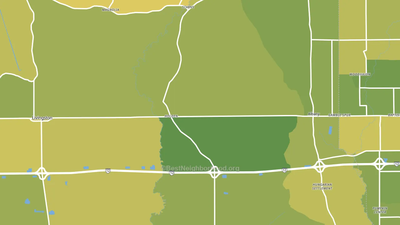 70744, LA block-group voter-turnout map