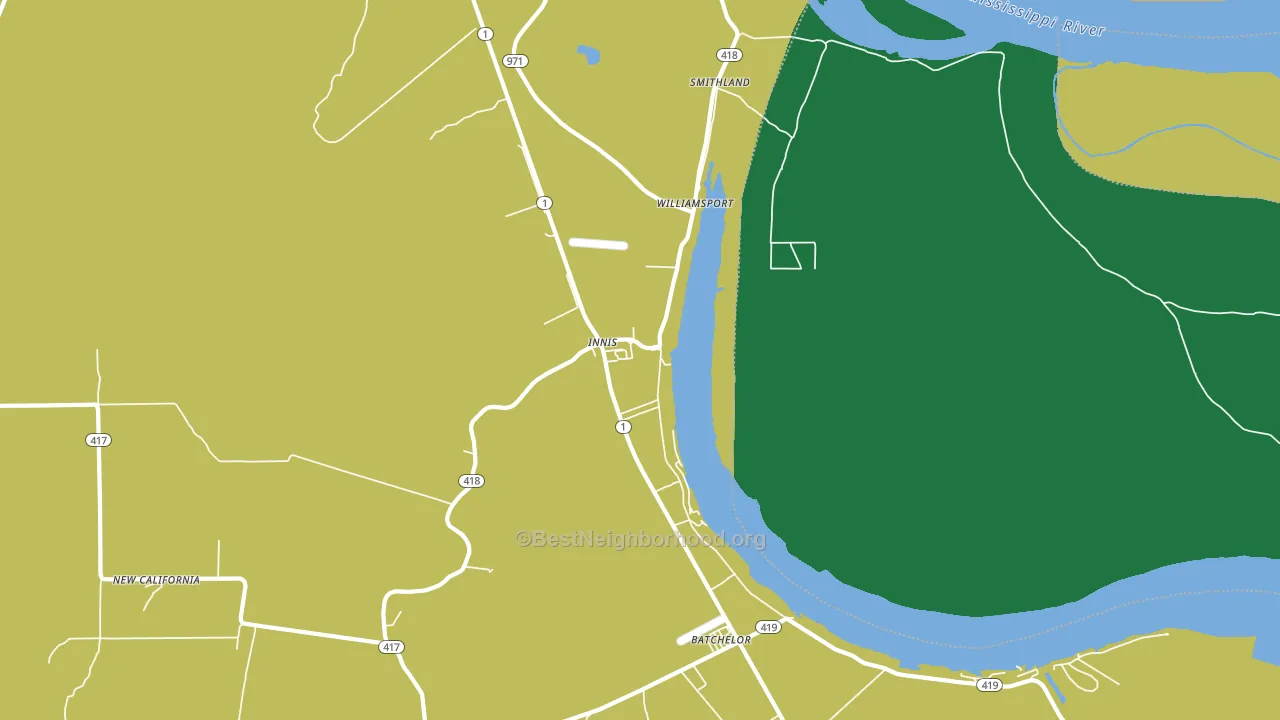 70747, LA block-group voter-turnout map