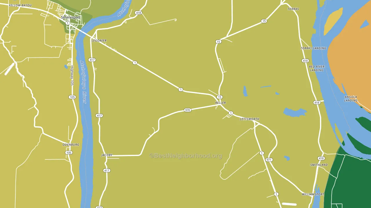 70753, LA block-group voter-turnout map