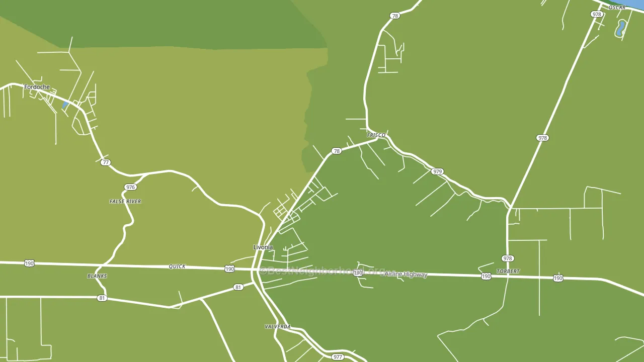 70755, LA block-group voter-turnout map