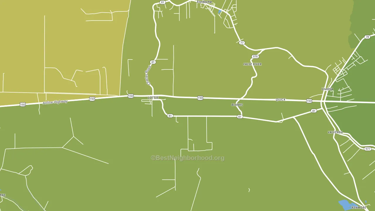 70756, LA block-group voter-turnout map