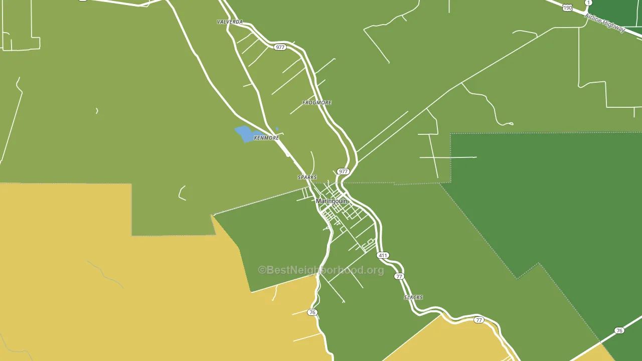 70757, LA block-group voter-turnout map