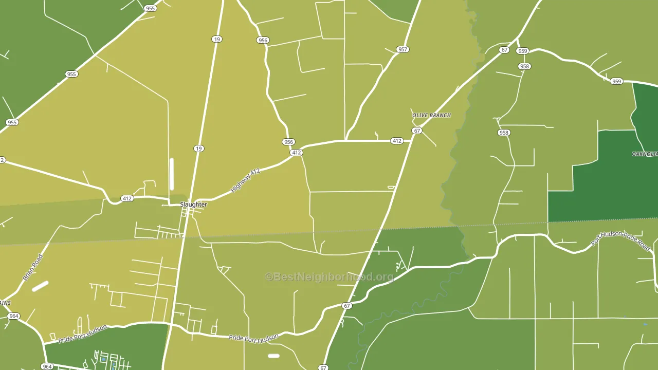 70777, LA block-group voter-turnout map