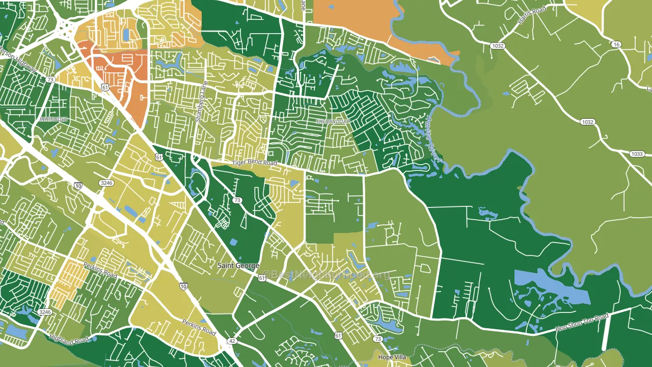 70817, LA block-group voter-turnout map