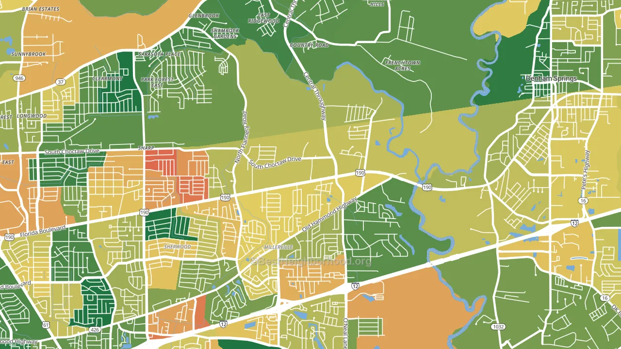 70819, LA block-group voter-turnout map