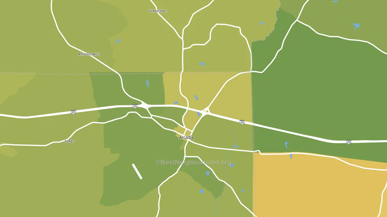 71001, LA block-group voter-turnout map