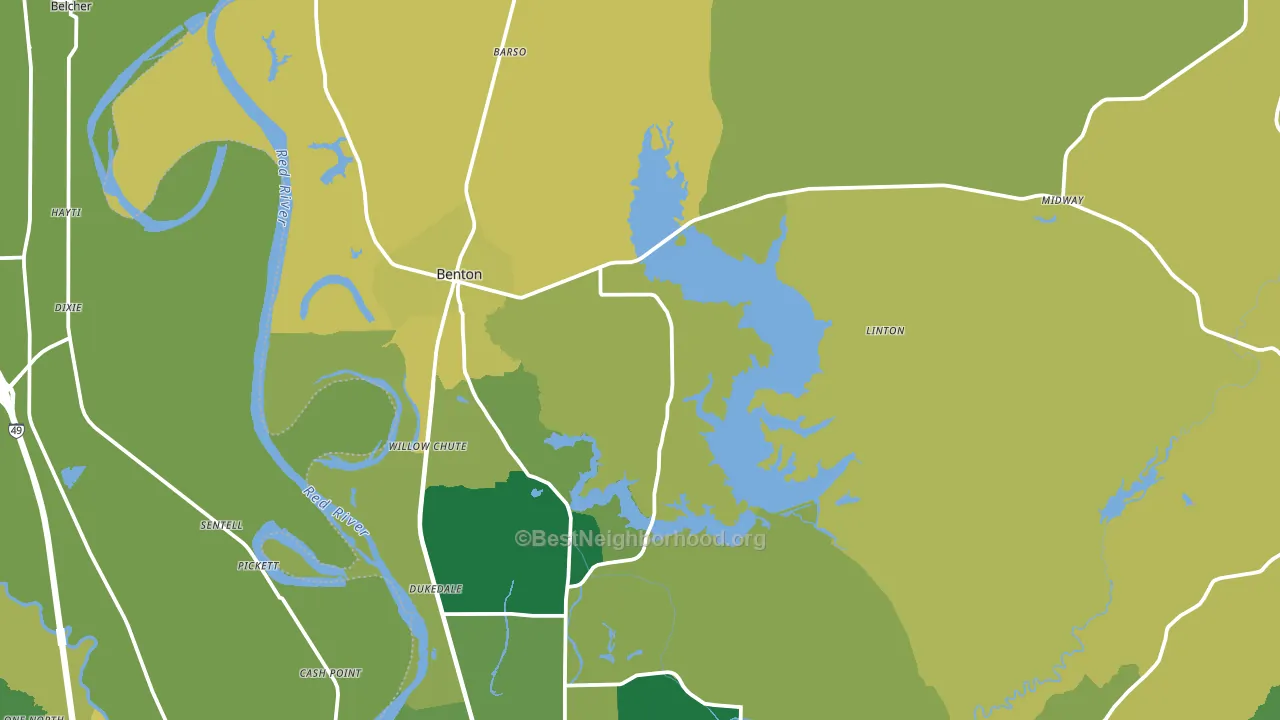 71006, LA block-group voter-turnout map