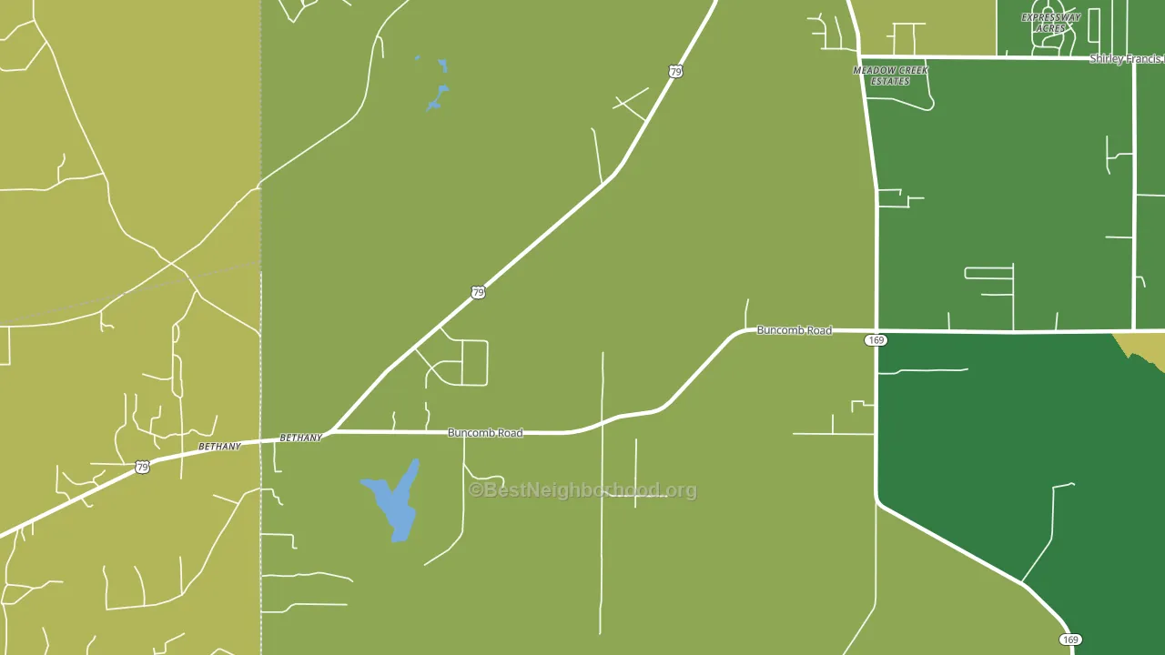 71007, LA block-group voter-turnout map