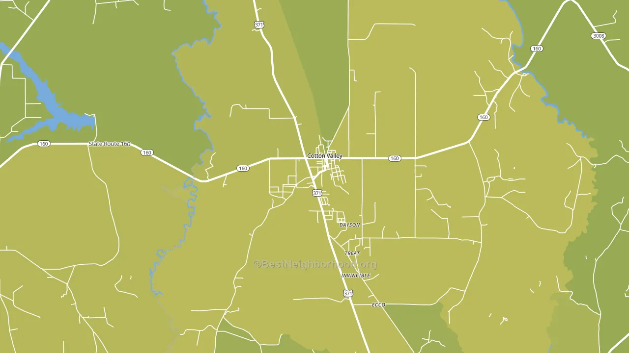71018, LA block-group voter-turnout map