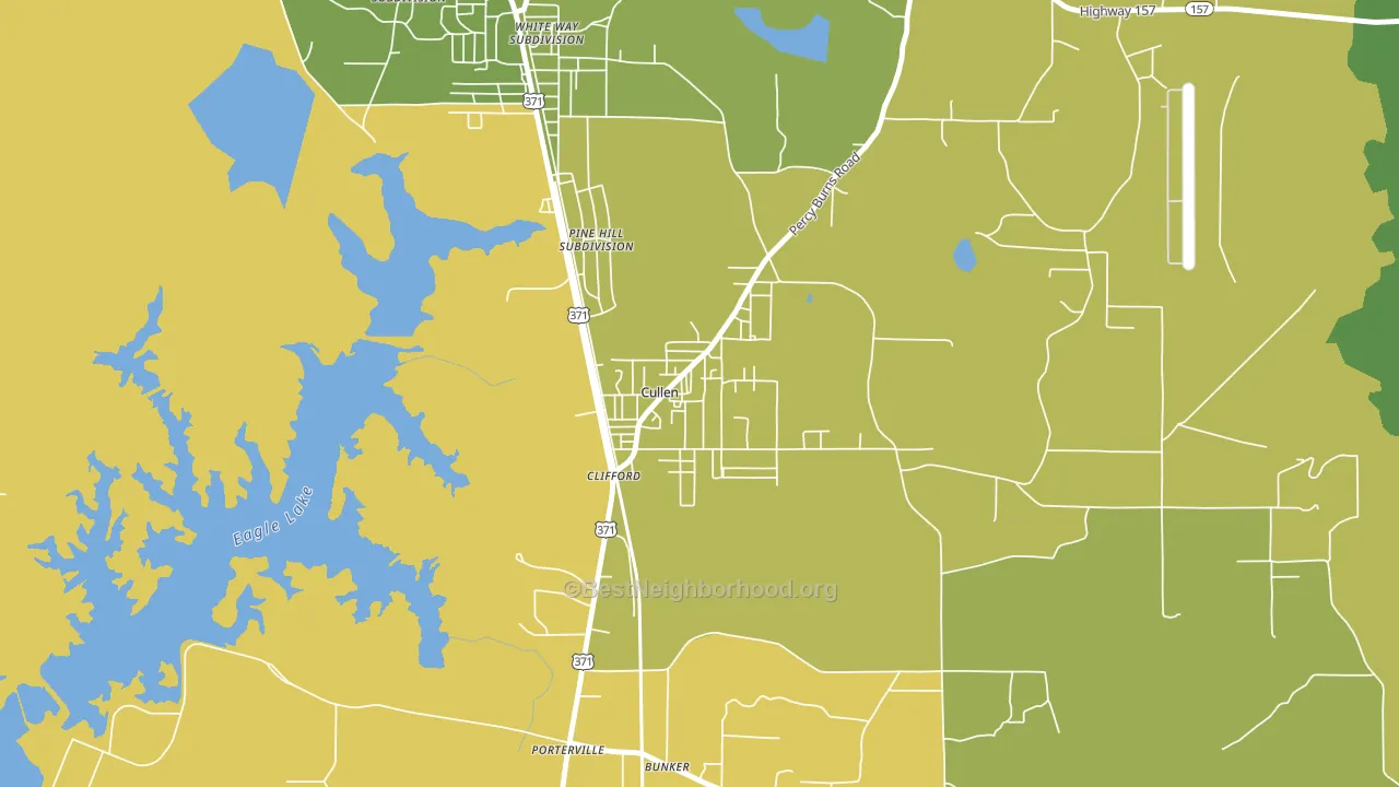 71021, LA block-group voter-turnout map