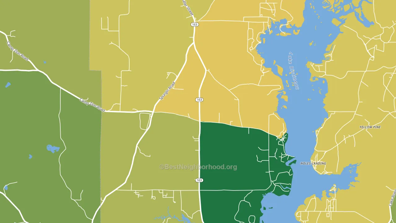 71023, LA block-group voter-turnout map