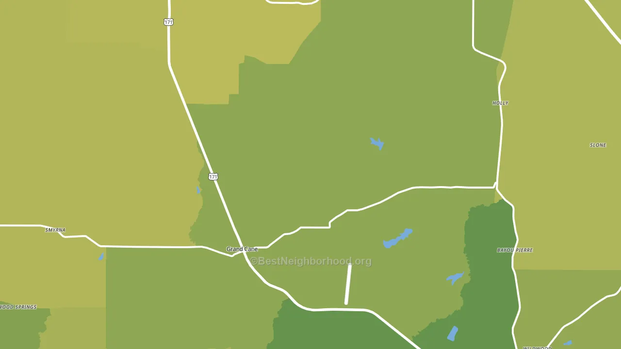 71032, LA block-group voter-turnout map