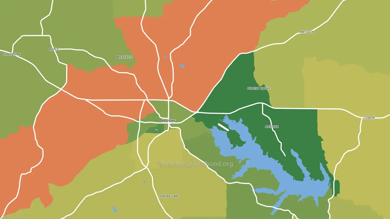 71040, LA block-group voter-turnout map