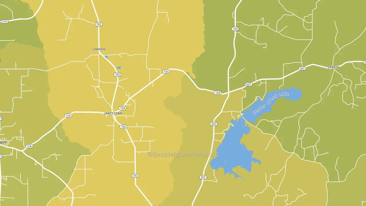 71045, LA block-group voter-turnout map