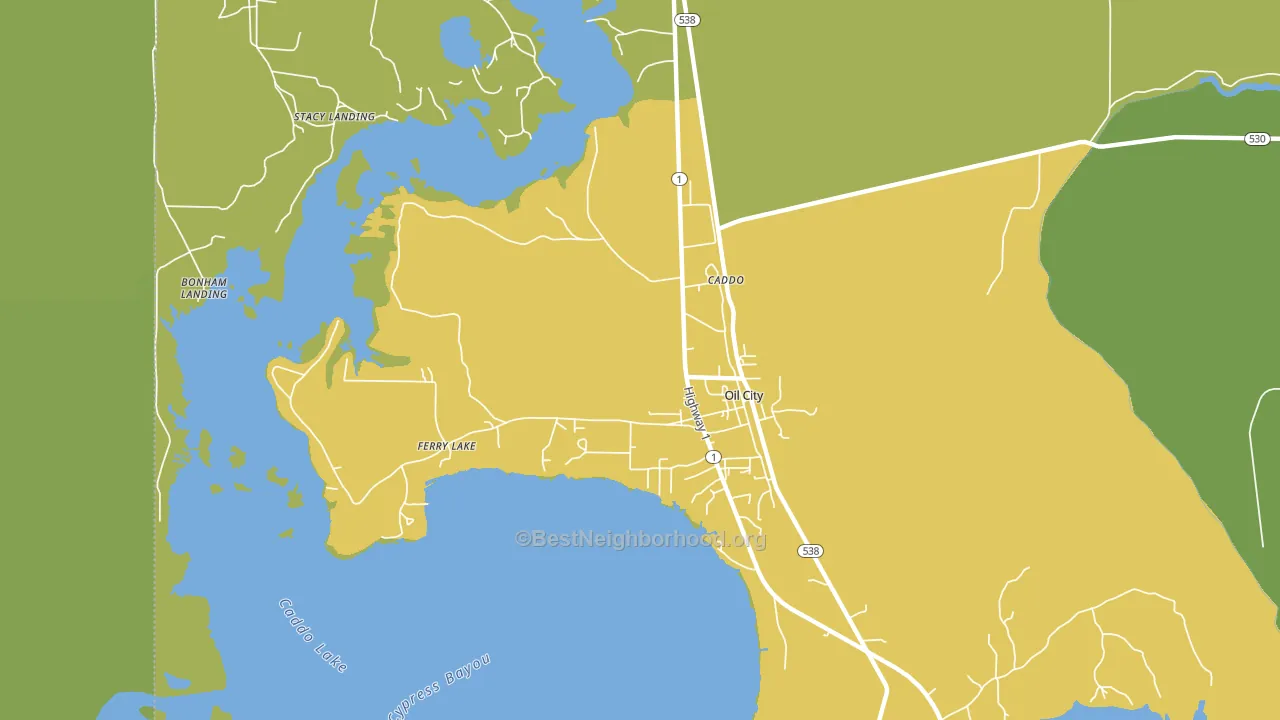 71061, LA block-group voter-turnout map