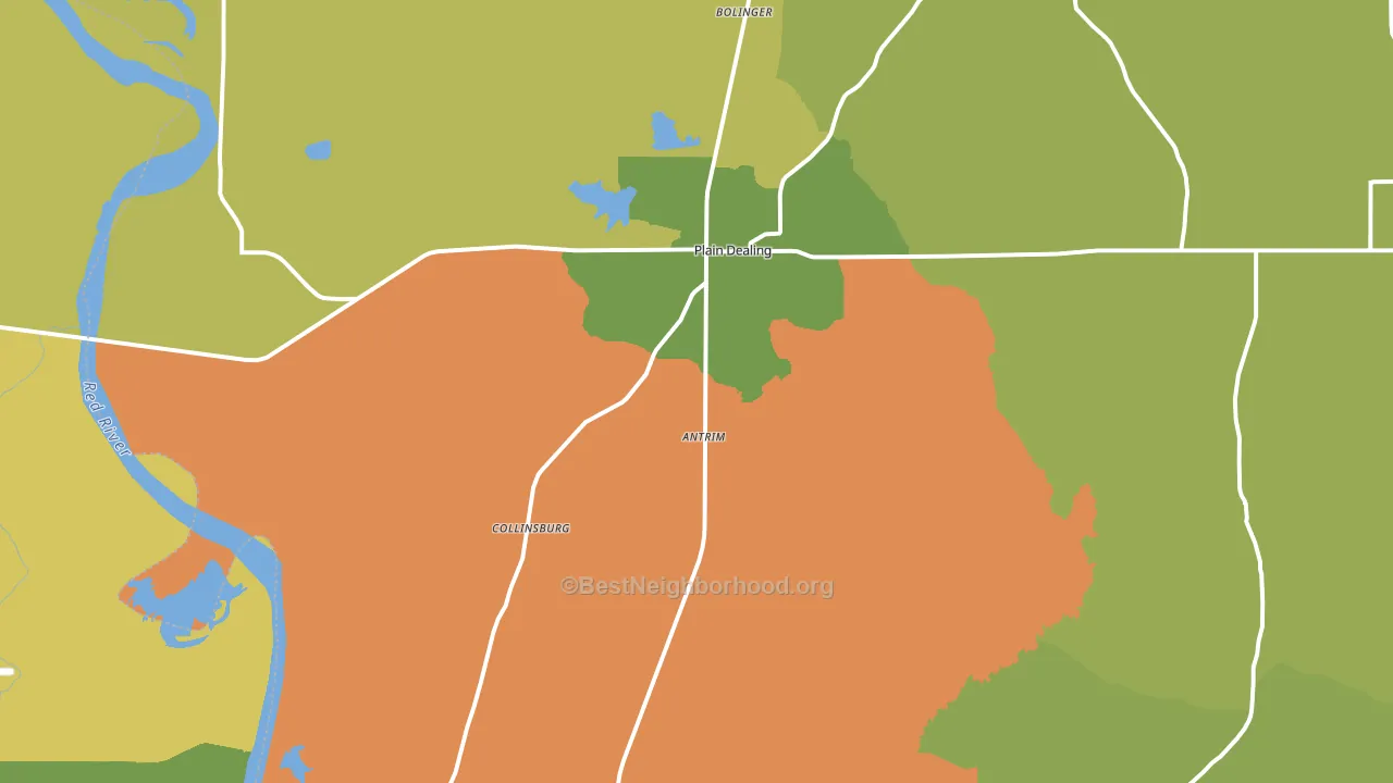 71064, LA block-group voter-turnout map
