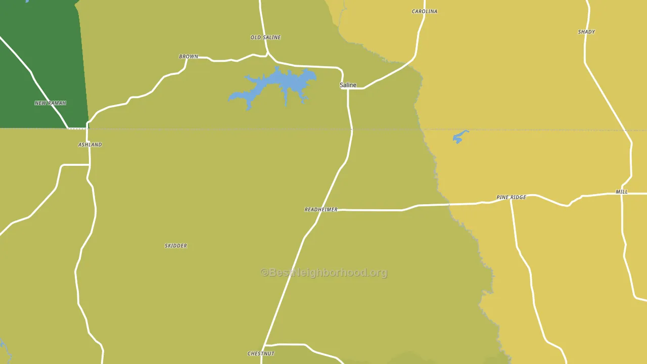71070, LA block-group voter-turnout map