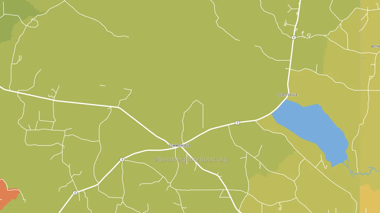 71079, LA block-group voter-turnout map