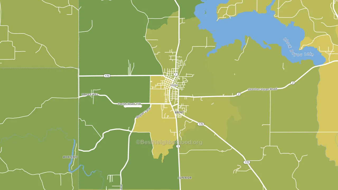 71082, LA block-group voter-turnout map