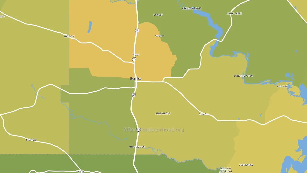 71222, LA block-group voter-turnout map