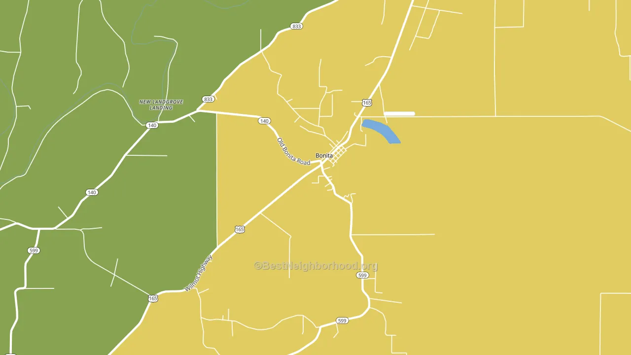 71223, LA block-group voter-turnout map