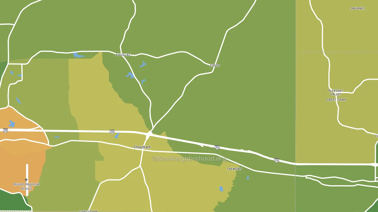 71227, LA block-group voter-turnout map