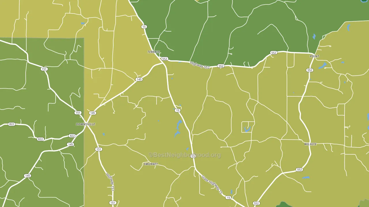 71234, LA block-group voter-turnout map