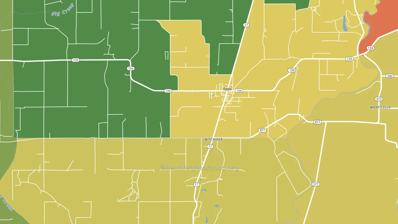 71237, LA block-group voter-turnout map