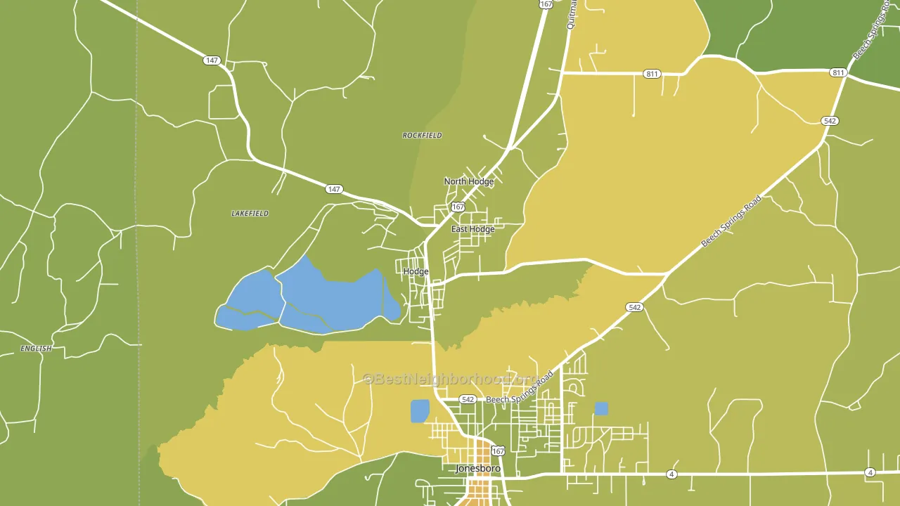 71247, LA block-group voter-turnout map